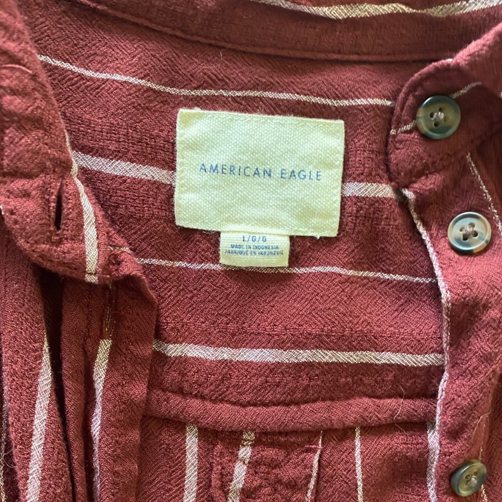 Oversized Tie Front Button Down - image 2